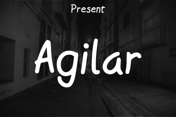 Agilar: A Modern Script Font for Crafters and Creative Businesses