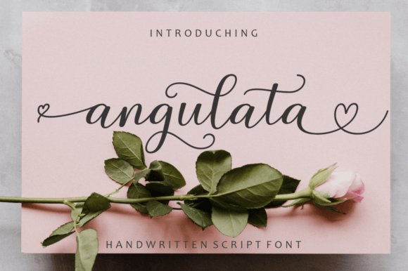 Angulata: A Modern Calligraphy Font for Crafters