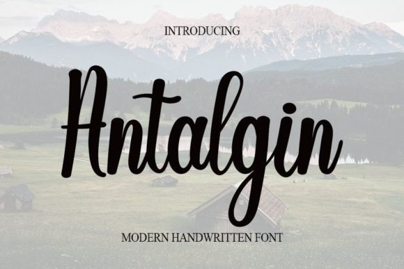 Antalgin: A Delightful Script Font for Digital Design