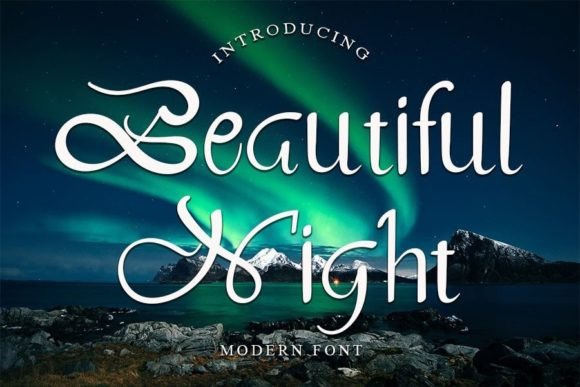 Beautiful Night: A Handwritten Font for Elegant Publishing