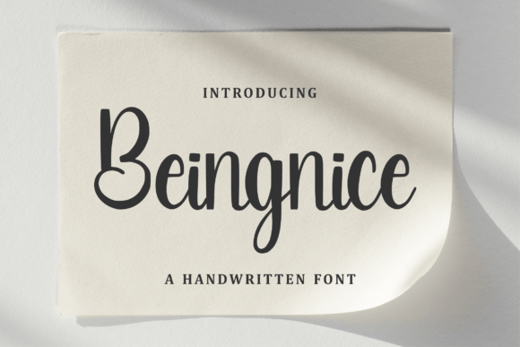 Beingnice: A Versatile Script for Modern Design