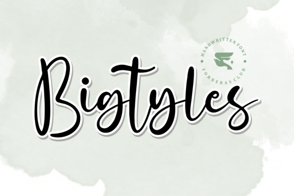 Bigtyles: The Exquisite Handwritten Font for Modern Marketers