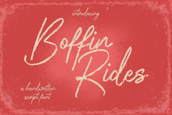 Boffin Rides Font: A Signature Script for Warm Digital Experiences