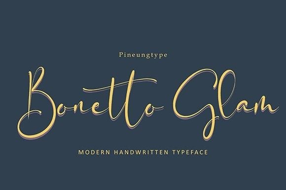 Bonetto Glam: A Font That Brings Style and Consistency to Your Business