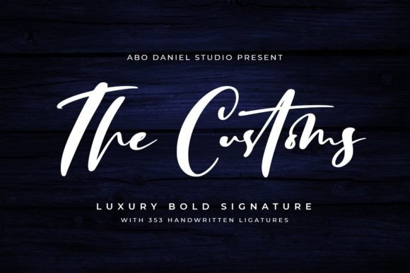 Elevate Campaign Visuals with The Customs Handwritten Font