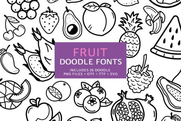 Fruit Doodle: The Dingbat Font for Creative Editorial Design