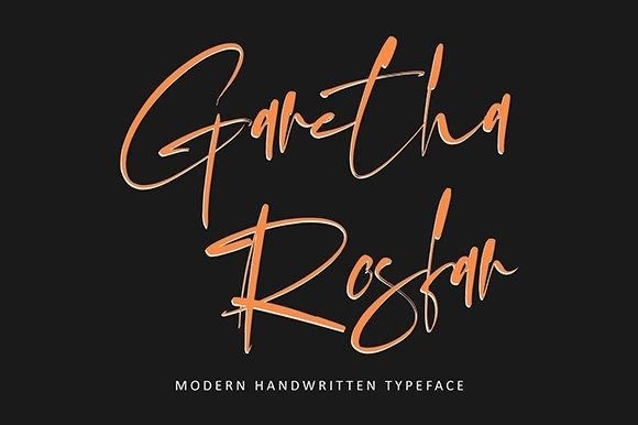 Garetha Rosfar: A Marker Board Font for Campaign Creativity