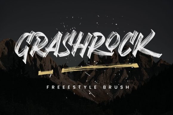 Grashrock: The Aggressive Script Font for High-Impact Campaign Graphics
