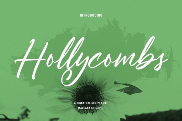 Hollycombs: A Casual Script Font for Marketing & Branding