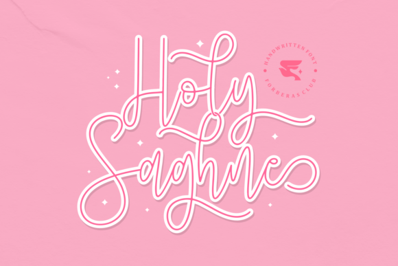 Holy Saghne: The Elegant Handwritten Font Your Crafting Projects Need