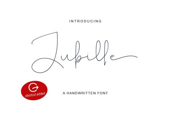 Jubille: A Handwritten Font for Elegant Editorial Design