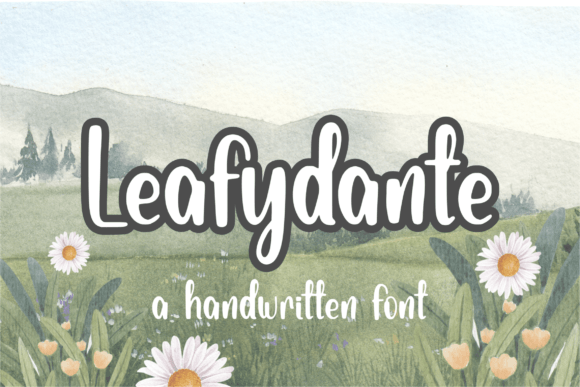 Leafydante: A Handwritten Font for Digital Branding