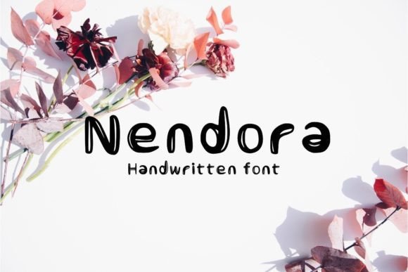 Nendora: A Distinctive Handwritten Font for Refined Branding