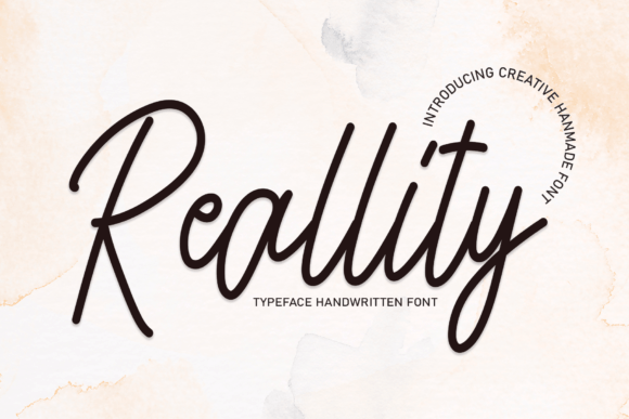 Reallity: A Handwritten Font for Editorial Elegance