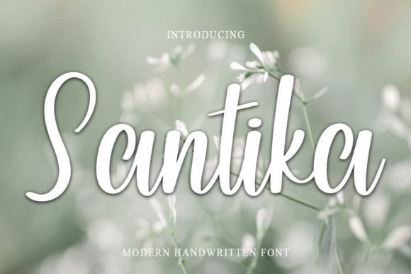 Santika: The Perfect Handwritten Font for Crafters and Creators