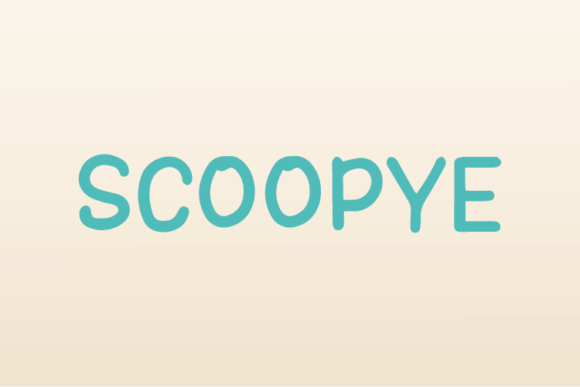 Scoopye: An Editorial Font with Unique Character
