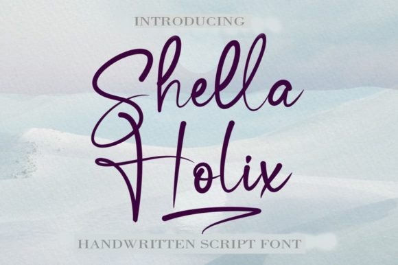 Shella Holix: A Handwritten Font for Crafting Beautiful Products