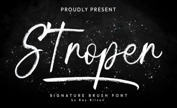 Stroper: The Brush-Type Font Crafters Love for Modern Labels and Signs