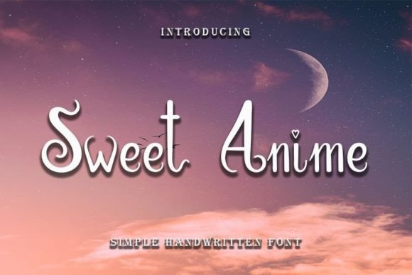 Sweet Anime: A Handwritten Font for Digital Brand Stories