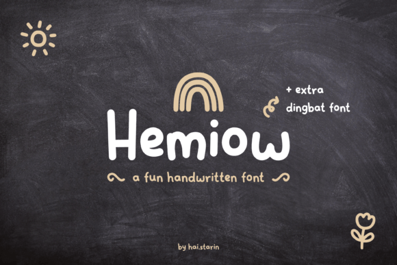 The Playful Charm of Hemiow: A Handwritten Font for Crafters