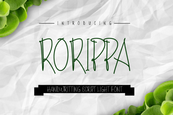 The Rorippa Font: A Handwritten Touch for Handmade Goods