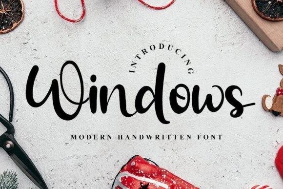 Windows: An Editorial Designer's Favorite Handwritten Font