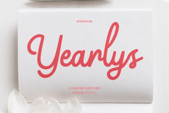 Yearlys: A Retro Script Font for Editorial Impact